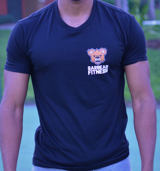 Garbear Fitness | Original Fitted T Shirt - Black