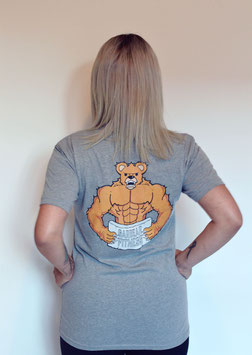 Garbear Fitness | Original Fitted T Shirt - Grey