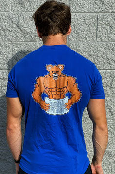 Garbear Fitness | Original Fitted T Shirt | Series 2 - Royal Blue