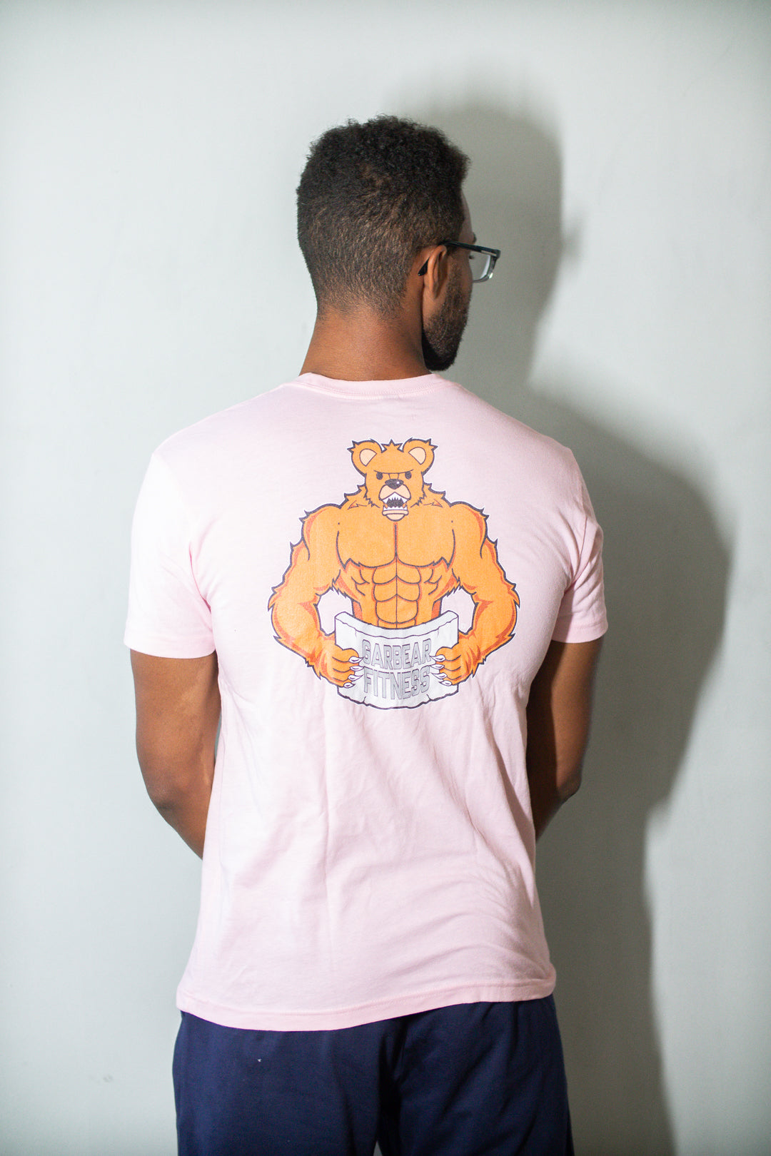 Garbear Fitness | Original Fitted T Shirt - Pink