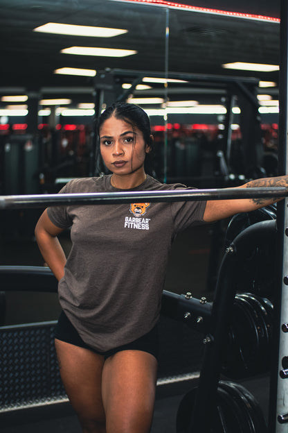 Garbear Fitness | Original Fitted T Shirt - Brown