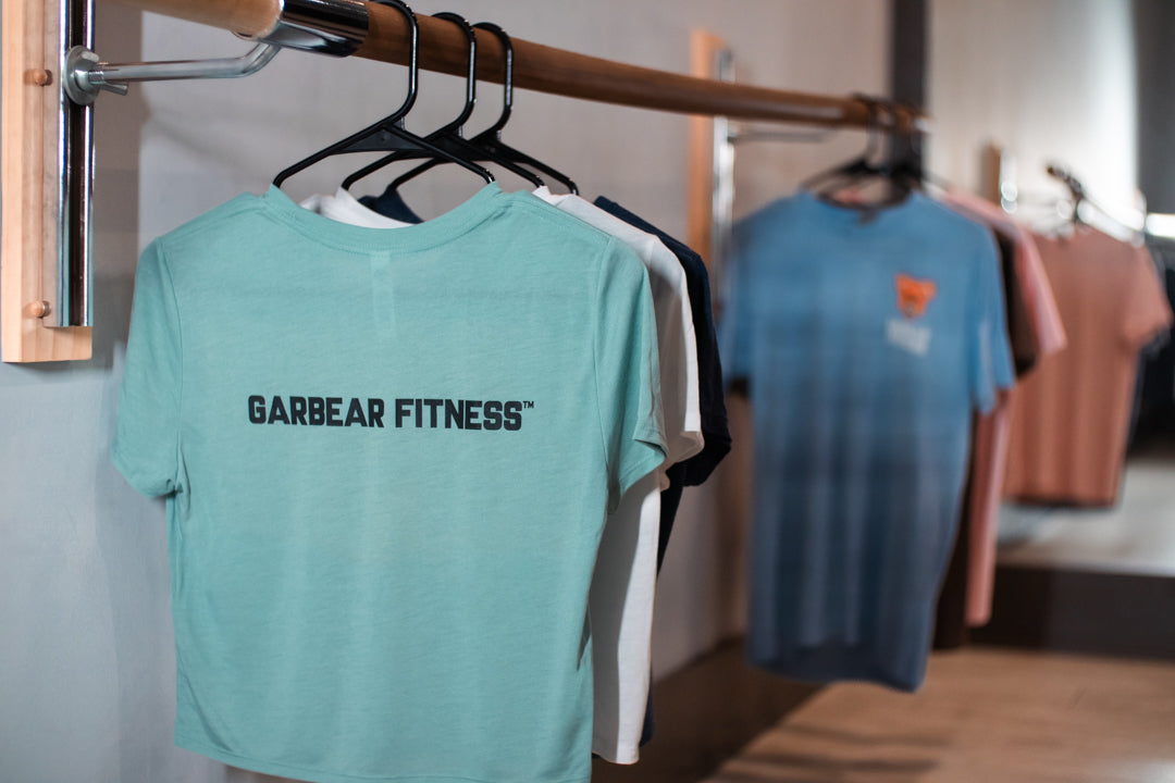 (Garbear Fitness Crop Top | Series 1 | Baby Blue