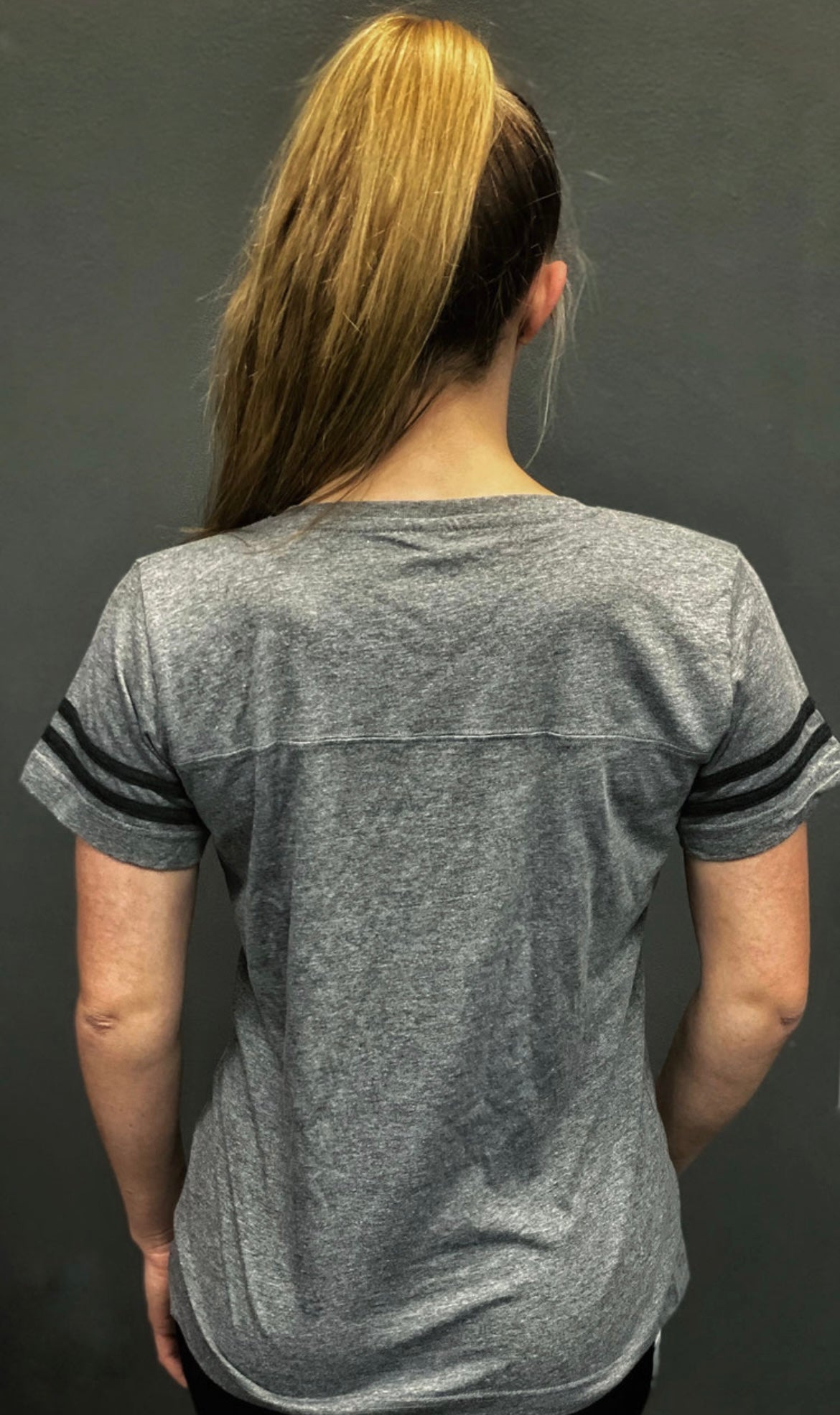 Garbear Fitness | Vintage Sport Text Shirt | Heather Grey