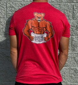 Garbear Fitness | Original Fitted T Shirt | Series 2 - Heather Red