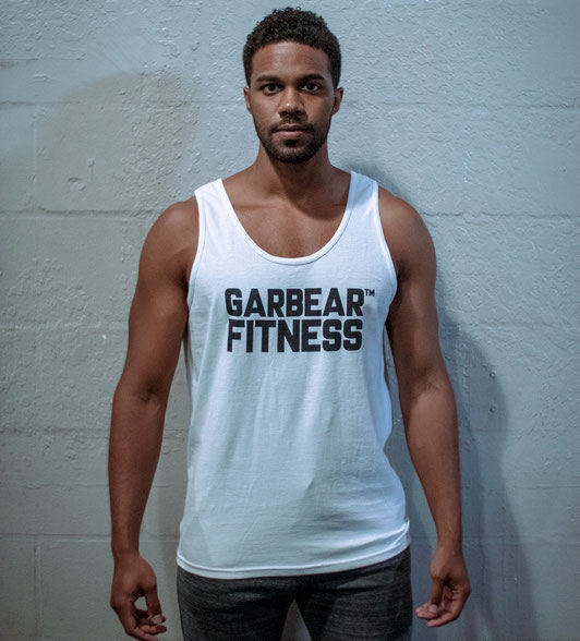 Garbear Fitness | Men's Tank | Series 3 - White