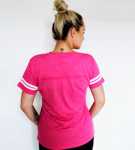 Garbear Fitness | Vintage Sports Text Shirt | Pink